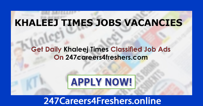 Khaleej Times Jobs Khaleej Times Jobs